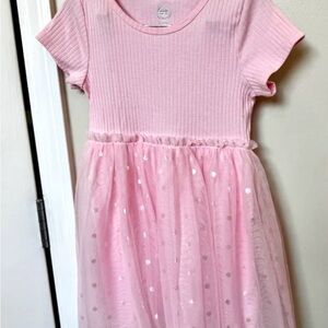 Wonder nation pink tulle dress size 6/6x never worn